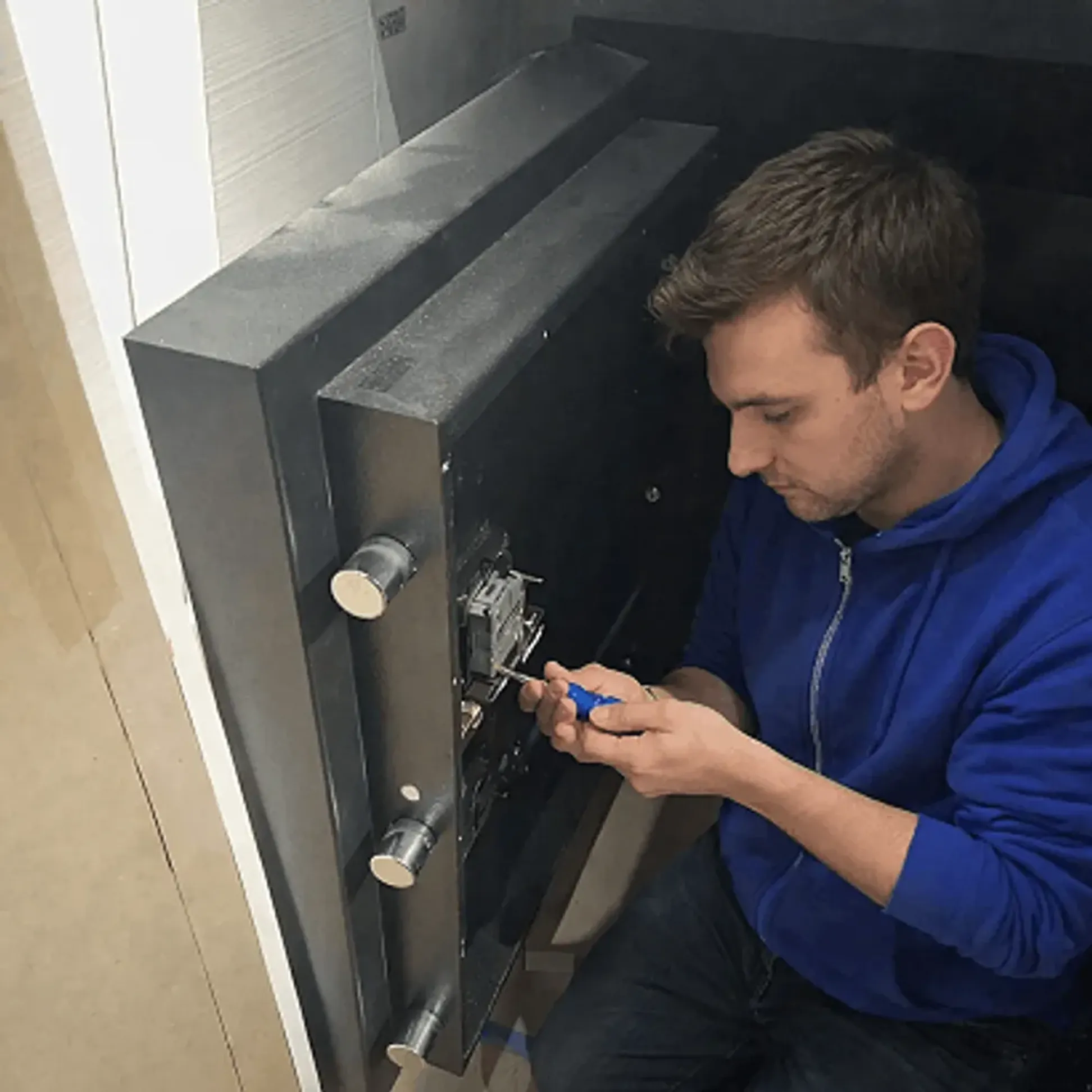 Professional safe installation and anchoring service